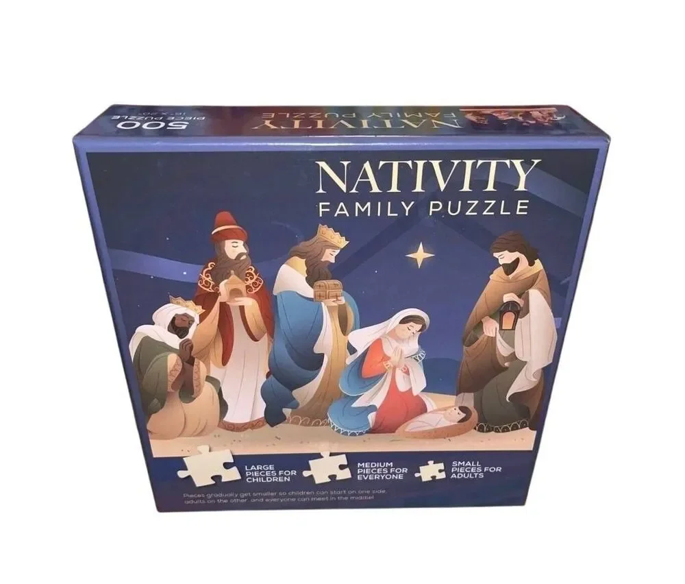Deseret Book Nativity Family Puzzle 500 Piece New Sealed Christmas Holiday